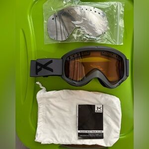 Anon Black Ski Goggles with Orange Lens